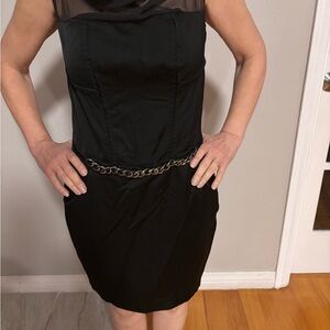 Rachel Rachel Roy Runway Black Dress with Chain Detail 8